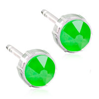 Crystal Earrings, 4mm, 6mm & 8mm - 100% Nickel Free - Medical Plastic
