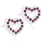 Brilliance 8mm Puck or 10mm Heart Hollow - 100% Nickel Free Medical Plastic Earrings