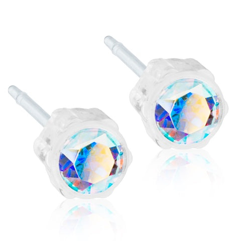 Crystal Earrings 4mm 6mm 8mm 100 Nickel Free Medical
