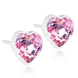 Hearts 6mm - 100% Nickel Free Medical Plastic Earrings