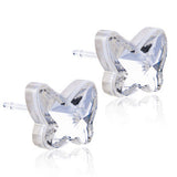 Butterfly Crystals 9mm - 100% Nickel Free Medical Plastic