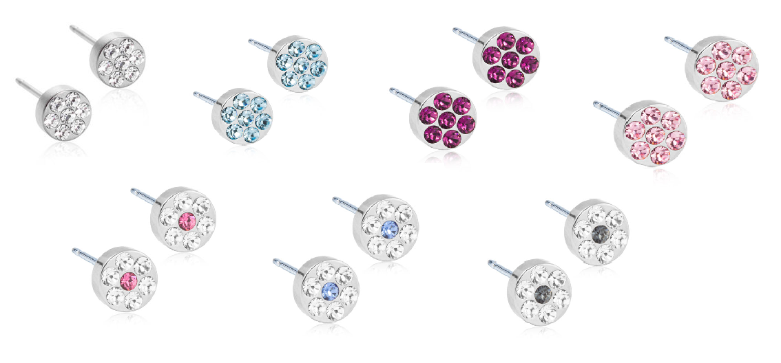 Brilliance Plenary 5mm - Titanium Earrings