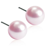 Pearl Earrings - Light Rose 6mm & 8mm