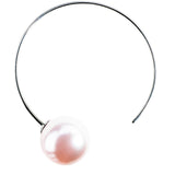 Reduced to Clear!- 35mm Half Ring with 12mm Crystal Ball or Pearl