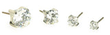 Tiffany Crystal Earrings in Golden and Silver Titanium